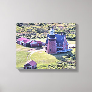 Southeast Lighthouse, Block Island Wrapped Canvas Leinwanddruck