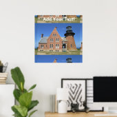 Southeast Lighthouse Gebäude Block Island Poster (Heimbüro)