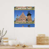 Southeast Lighthouse Gebäude Block Island Poster (Küche)