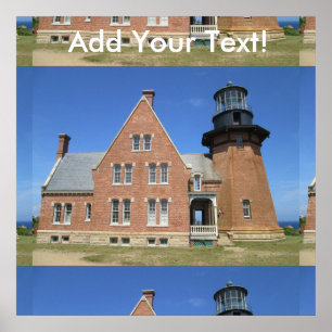 Southeast Lighthouse Gebäude Block Island Poster