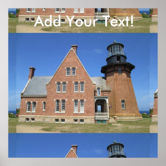 Southeast Lighthouse Gebäude Block Island Poster (Vorne)