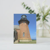 Southeast Lighthouse Tower Block Island Postkarte (Stehend Vorderseite)