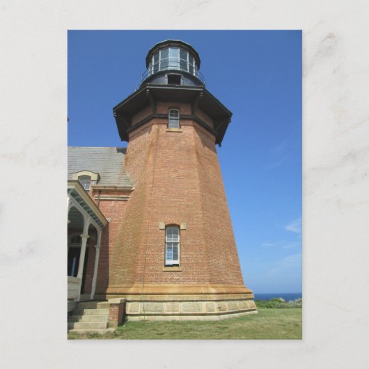 Southeast Lighthouse Tower Block Island Postkarte (Vorderseite)