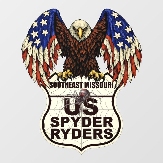 Southeast Missouri Ryders Chapter - Aufkleber Adle (Blatt)