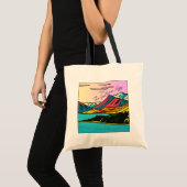 Southern Alps Landscape Double-Sided Tote Bag Tragetasche (Vorderseite (Produkt))