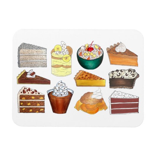 Southern Bakery Food Desserts USA Süd Magnet (Horizontal)