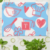 Southern Baking Polka Dot Pattern Recipe Geschirrtuch (Gefaltet)