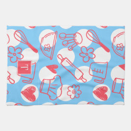 Southern Baking Polka Dot Pattern Recipe Geschirrtuch