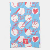 Southern Baking Polka Dot Pattern Recipe Geschirrtuch (Vertikal)