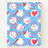 Southern Baking Polka Dot Pattern Recipe Notizblock (Rückseite)