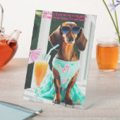 Southern Bell Dackel Desk Sign Sockelschild (In Situ)