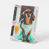 Southern Bell Dackel Desk Sign Sockelschild (Vorderseite)