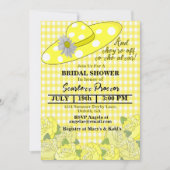 Southern Belle Kentucky Derby Hat Brautparty Einladung (Vorderseite)