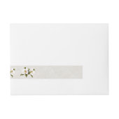 Southern Belle Magnolia Wedding Address Labels Rundum-Adressaufkleber (Vorderseite)