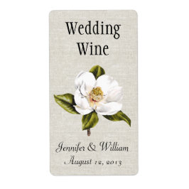 Southern Belle Magnolias Wedding Mini Weinkarte