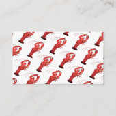 Southern Cajun Crawfish Baby Duschdusche Windelwan Begleitkarte (Rückseite)