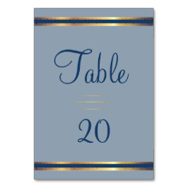 Southern Charm Dusty Blue Empfang Tischnummer