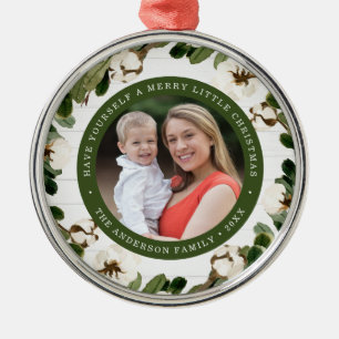 Southern Charm Feiertagsfoto Ornament Aus Metall