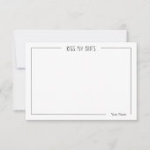 Southern Charm Personalisiert Mitteilungskarte (Vorderseite)