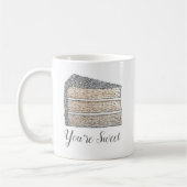 Southern Coconut Cake Slice Sie sind süß dank Kaffeetasse (Links)