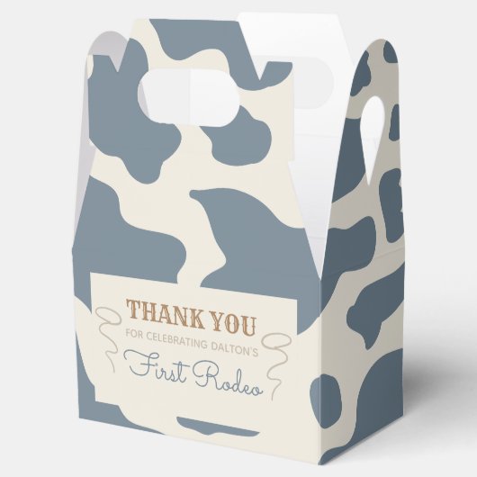 Southern Cowboy Birthday Party Fee Box Geschenkschachtel (Geöffnet)