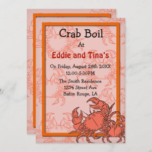 Southern Crab Boil Einladung