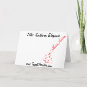 Southern Elegance Grußkarten Karte (Rückseite)