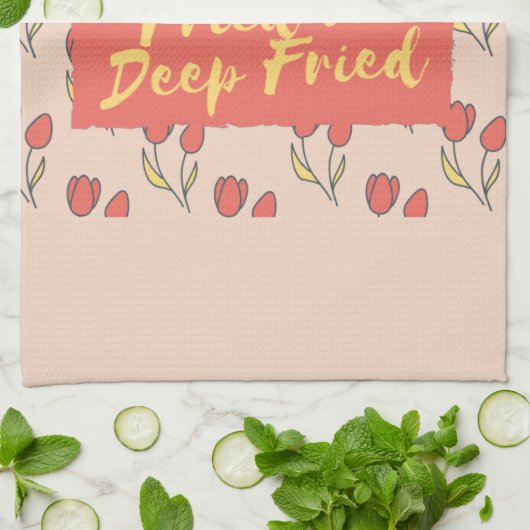 Southern Fried Funny Geschirrtuch (Gefaltet)