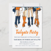 Southern Game Day Tailgate Vier stilvolle Ladys Einladung (Vorderseite)