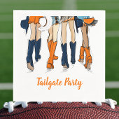 Southern Game Day Tailgate Vier stilvolle Ladys Serviette