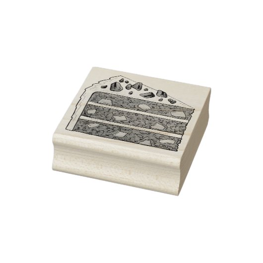 Southern Hummingbird Layer Cake Slice Dessert Gummistempel (Stempel)