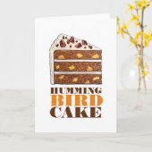 Southern Hummingbird Layer Cake Slice Dessert Karte (Gelbe Blume)