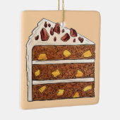 Southern Hummingbird Layer Cake Slice Dessert Keramikornament (Rechts)