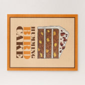 Southern Hummingbird Layer Cake Slice Dessert Puzzle (Horizontal)