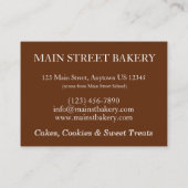 Southern Hummingbird Layer Cake Slice Dessert Visitenkarte (Rückseite)