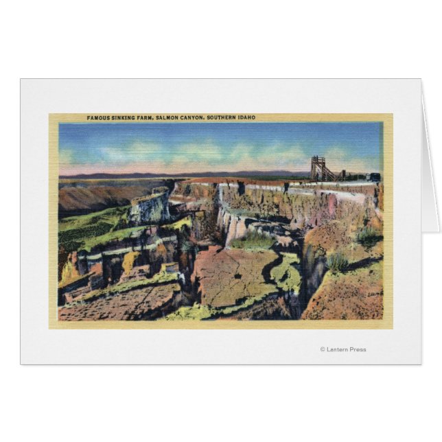 Southern Idaho - Berühmte Sinking Farm in Lachs (Vorderseite (Horizontal))