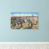 Southern Idaho - Berühmte Sinking Farm in Lachs Leinwanddruck (Insitu (Holzboden))