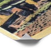 Southern Idaho - Berühmte Sinking Farm in Lachs Poster (Ecke)