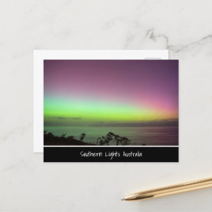 Southern Lights Australia - Night Sky Foto Postkarte