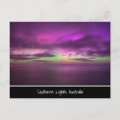 Southern Lights Australia - Night Sky Foto Postkarte (Vorderseite)