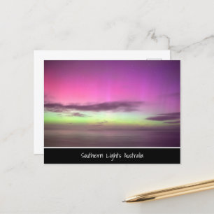 Southern Lights Australia - Night Sky Foto Postkarte