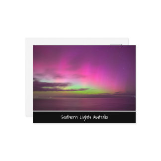Southern Lights Australia - Night Sky Photo Postkarte