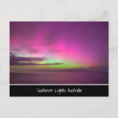 Southern Lights Australia - Night Sky Photo Postkarte (Vorderseite)