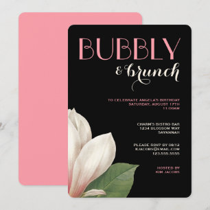 Southern Magnolia Bubbly Brunch Rosa Elfenbeinsc Einladung