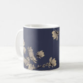 Southern Magnolias & Midnight Blue Kaffeetasse (Vorderseite Links)