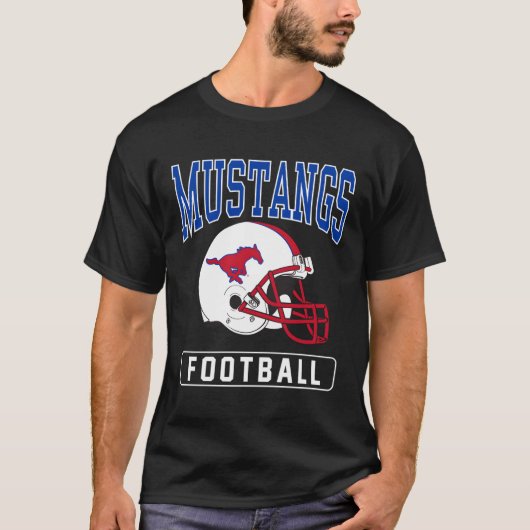 Southern Methodist Smu Mustangs Football Helm T-Shirt (Vorderseite)