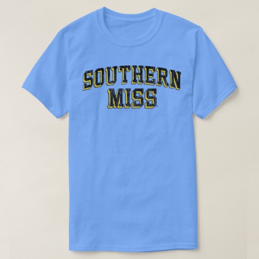 Southern Mississippi Golden Eagles Retro Arch Bloc T-Shirt (Design vorne)