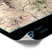 Southern Nevada Map, USA Satellitenposter Poster (Ecke)