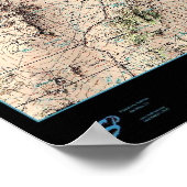 Southern Nevada Map, USA Satellitenposter Poster (Ecke)