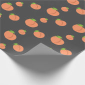Southern Peach Emoji - Pachy Party Wrapping Paper Geschenkpapier (Ecke)